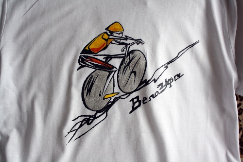 Рисунок на футболке «ВелоУфа»